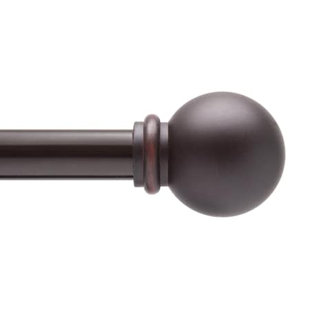 Kenney Mfg Kenney Chelsea 5/8" Standard Decorative Window Curtain Rod, 48-86", Weathered Brown KN71707